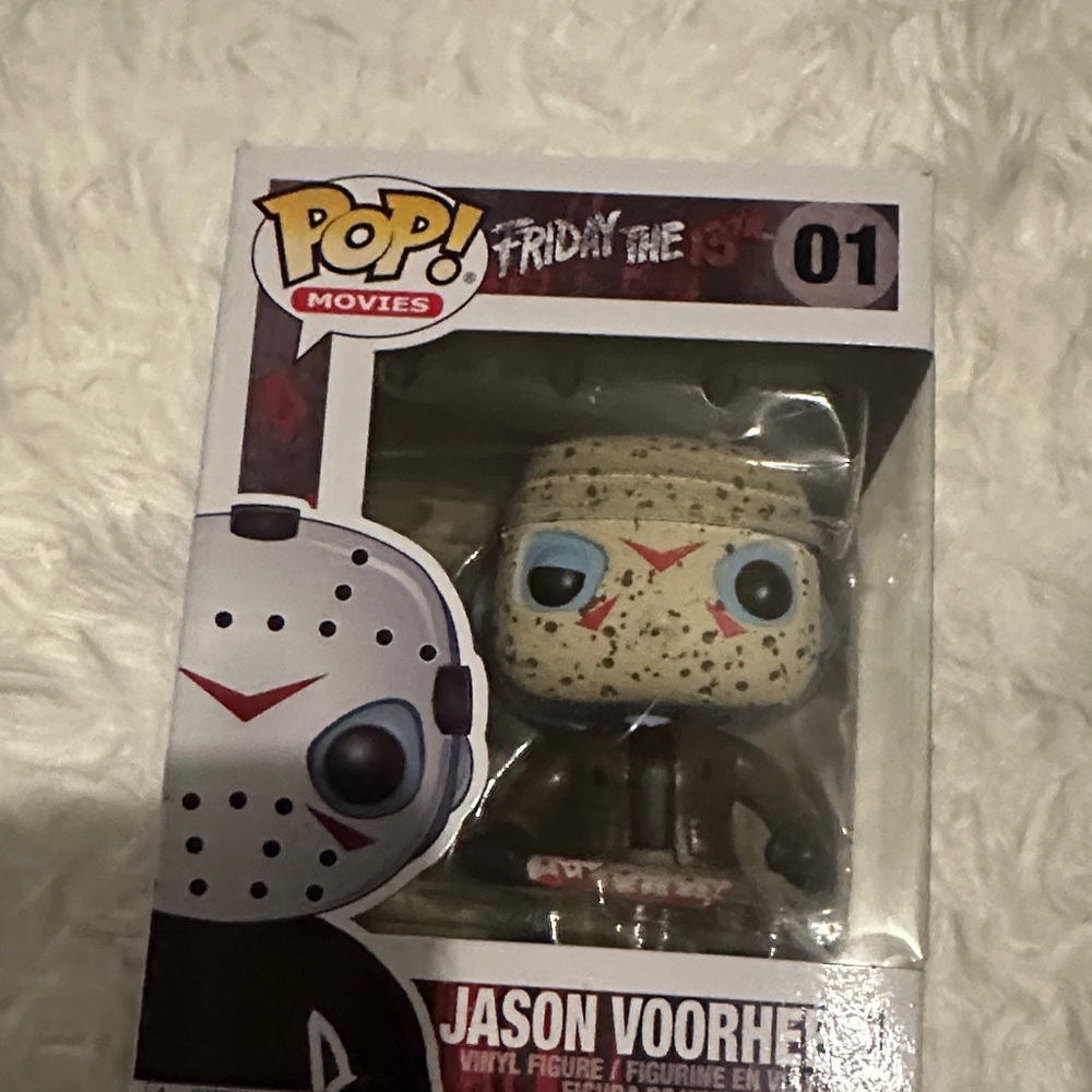 Funko Pop Jason Voorhees Figure with Red and Black Details